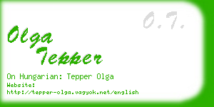 olga tepper business card